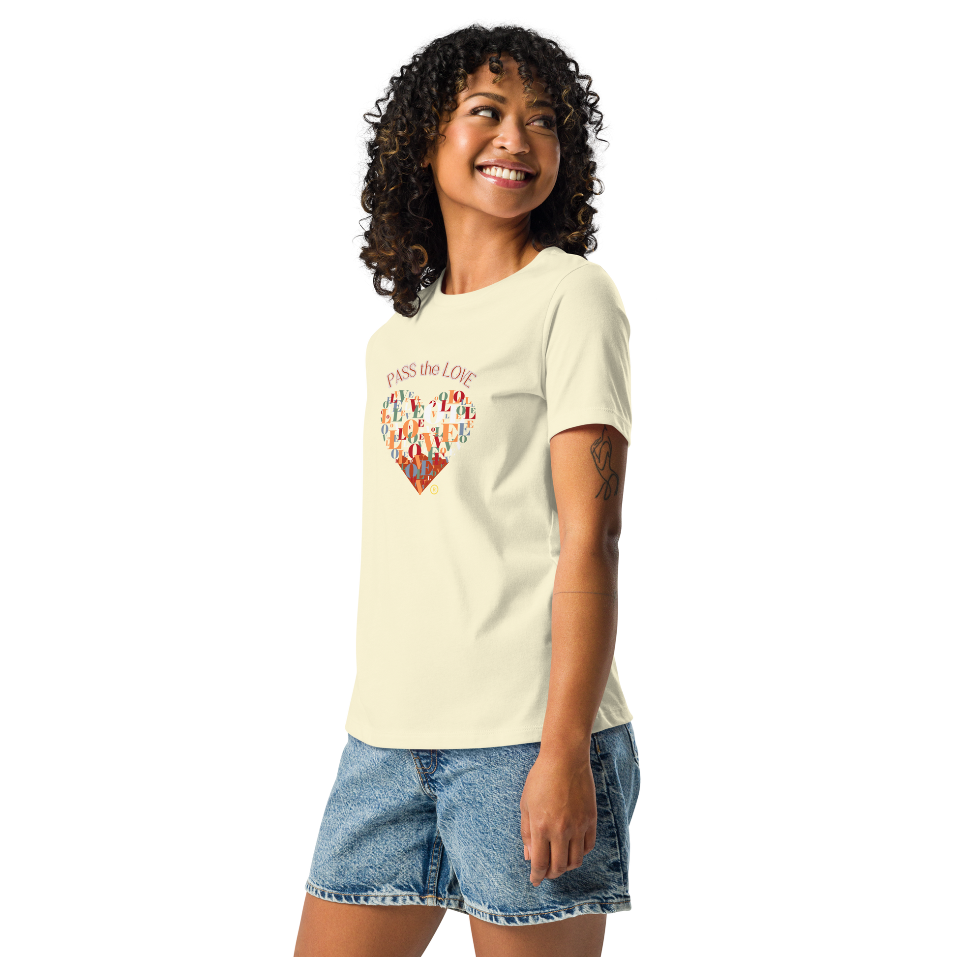 Heart T-Shirt - Women's Relaxed - Citron