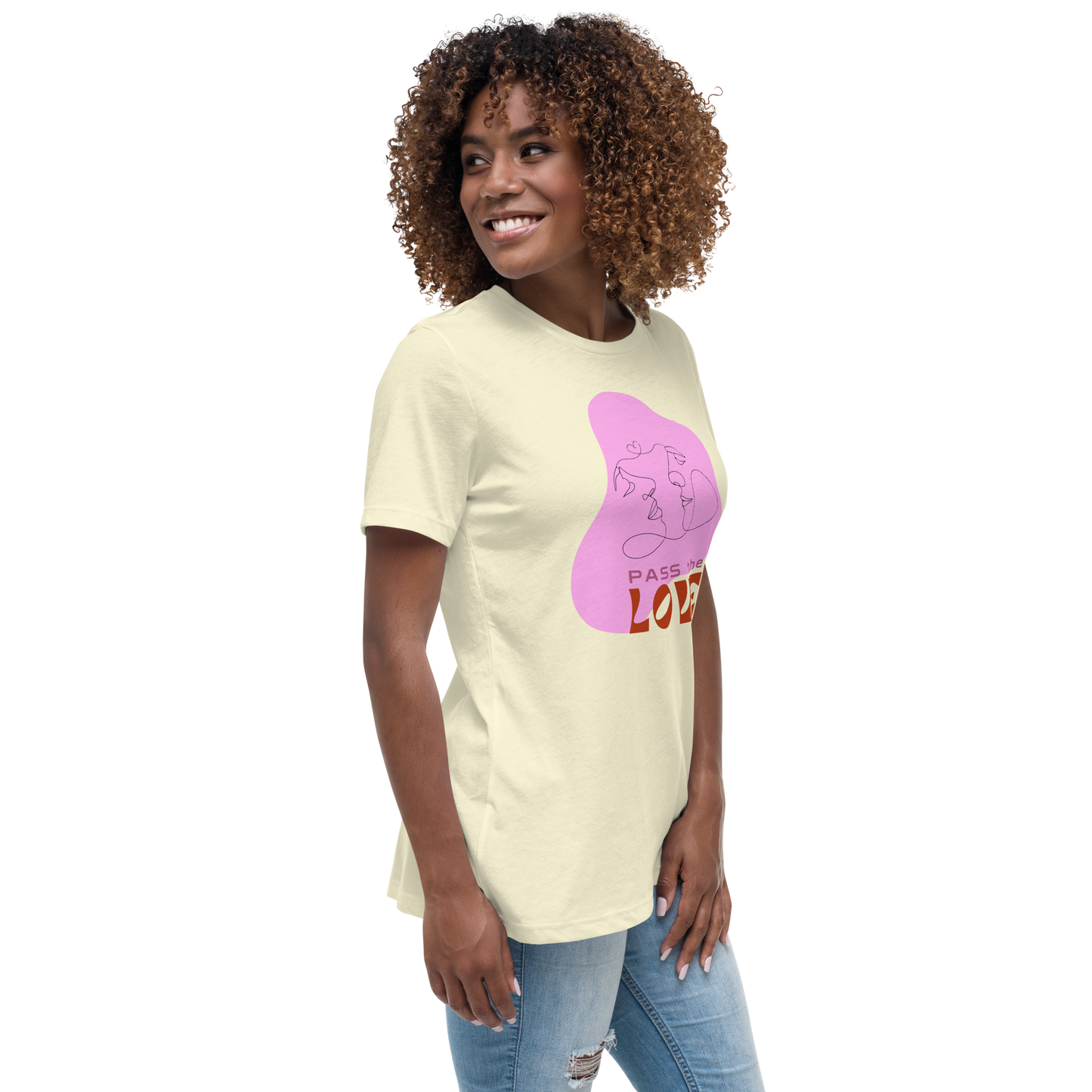 Kiss T-Shirt - Women's Relaxed - Citron