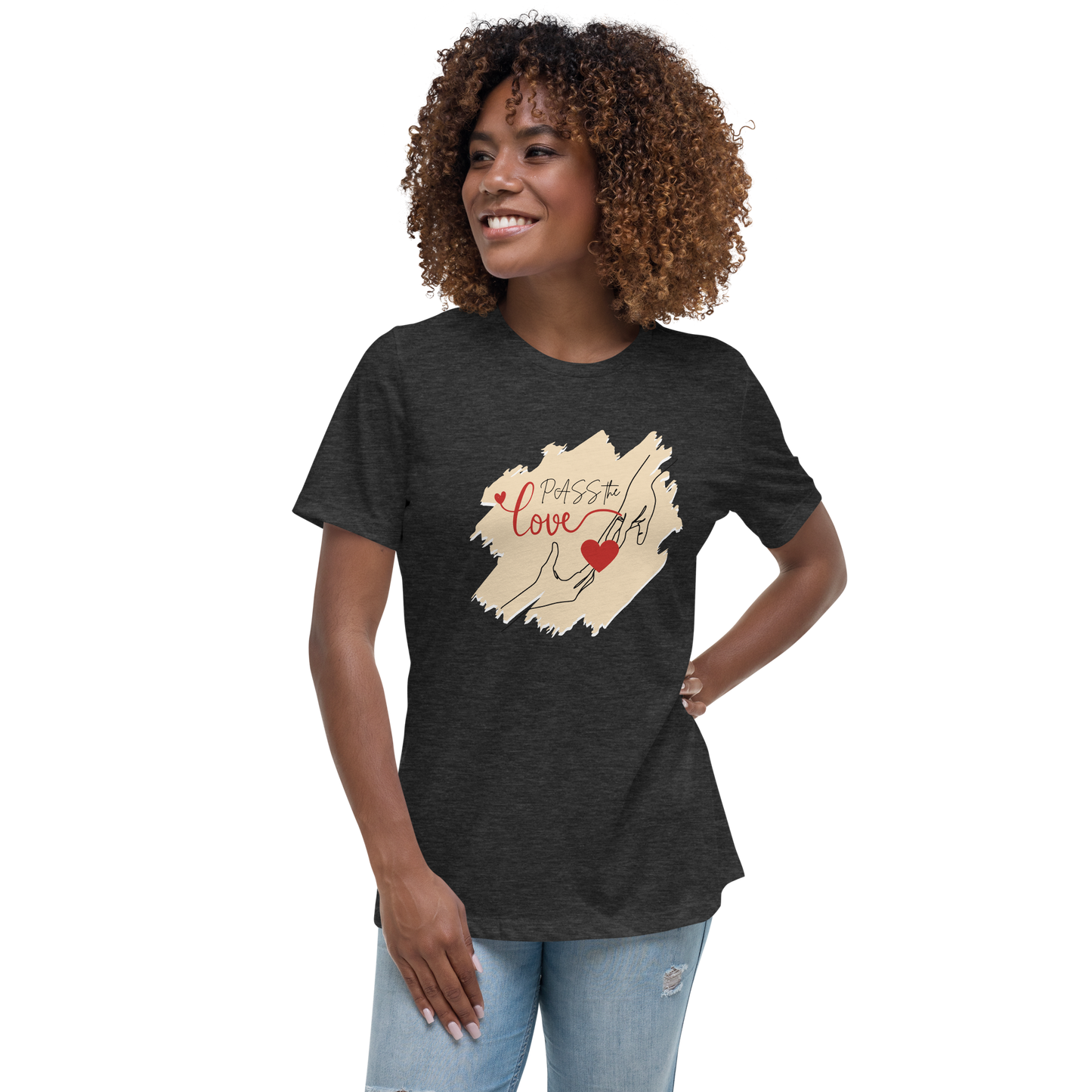 Couple T-Shirt - Women's Relaxed - Dark Grey Heather