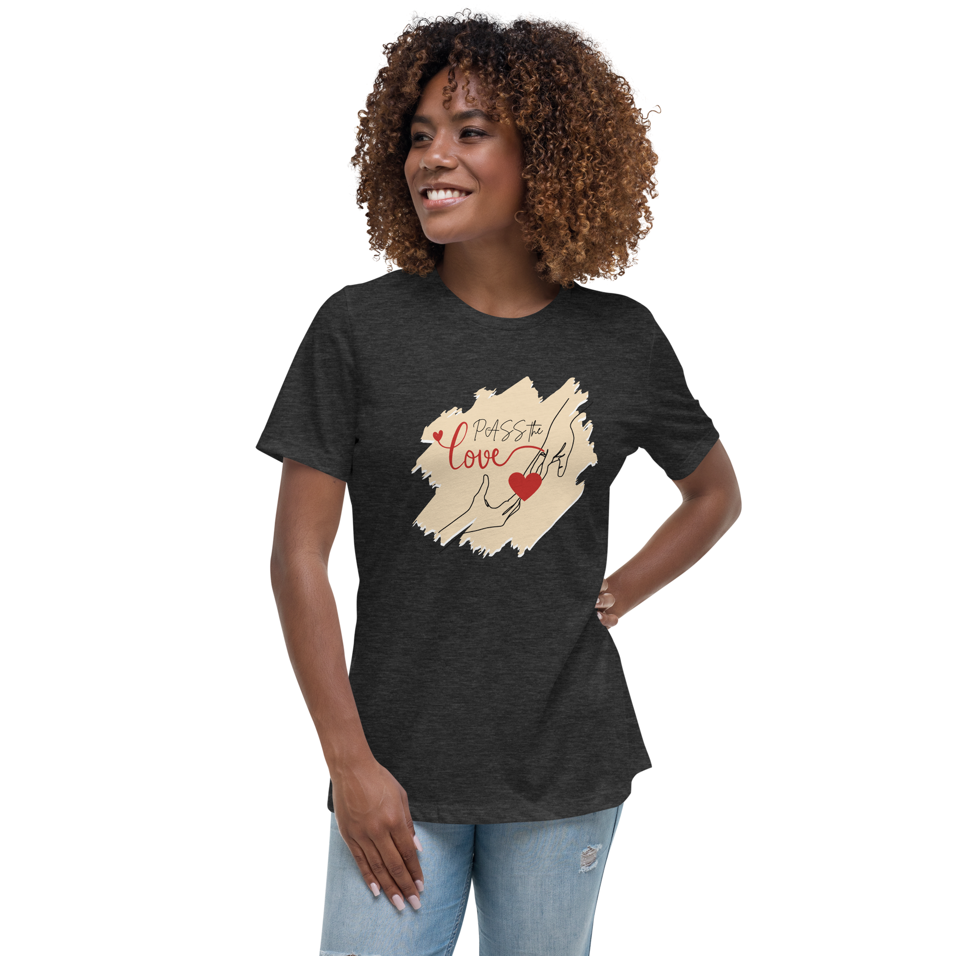 Couple T-Shirt - Women's Relaxed - Dark Grey Heather