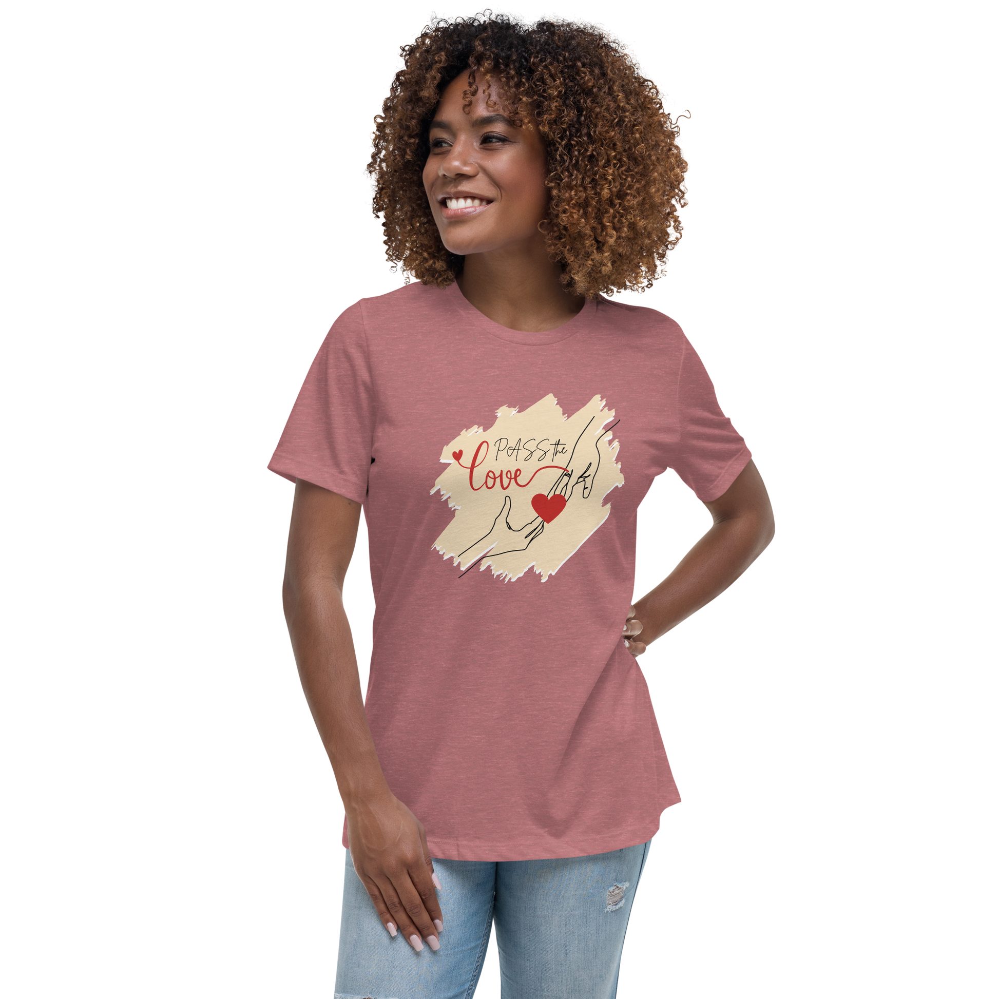 Couple T-Shirt - Women's Relaxed - Heather Mauve