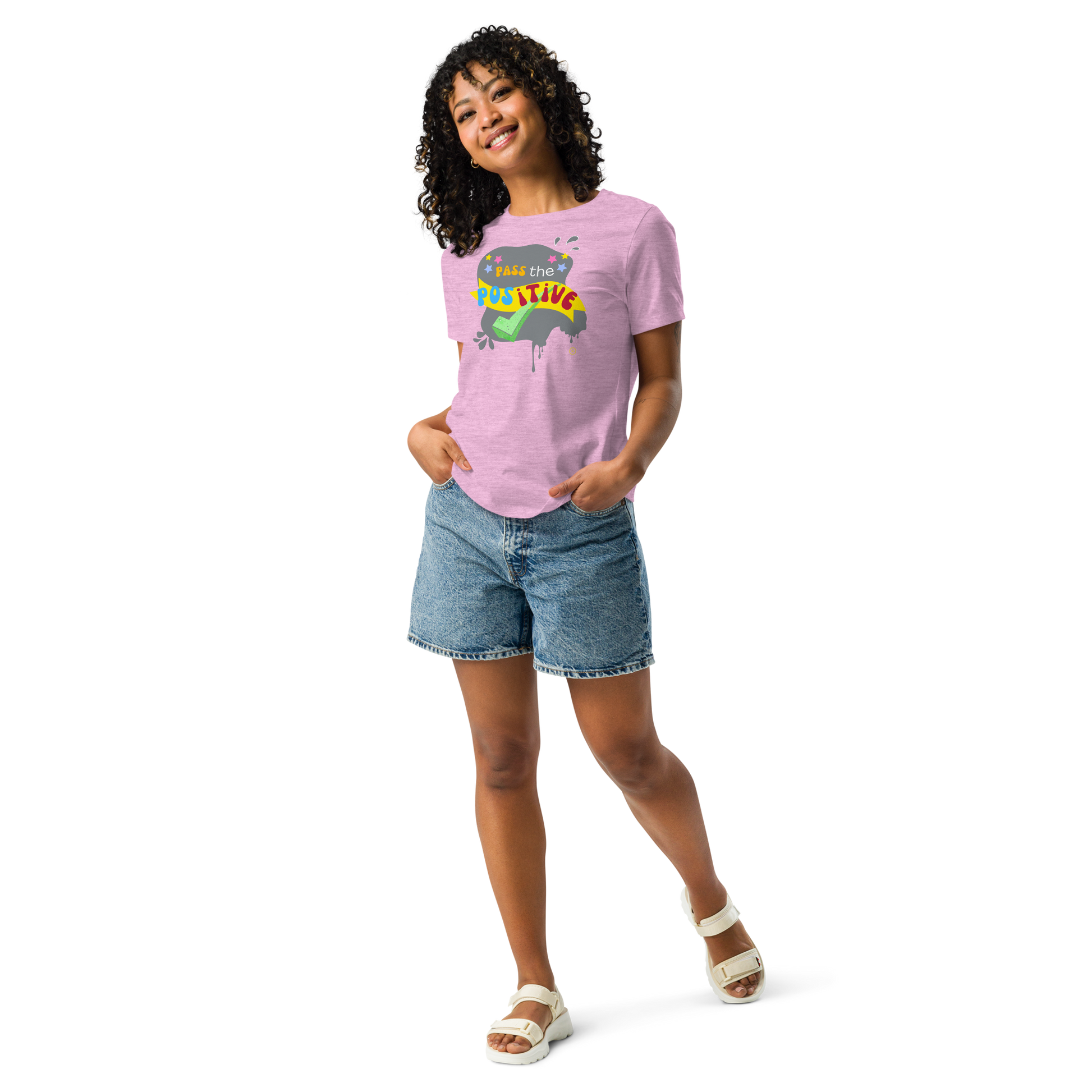 Stone Groove T-Shirt - Women’s Relaxed Fit Tee - Prism Lilac