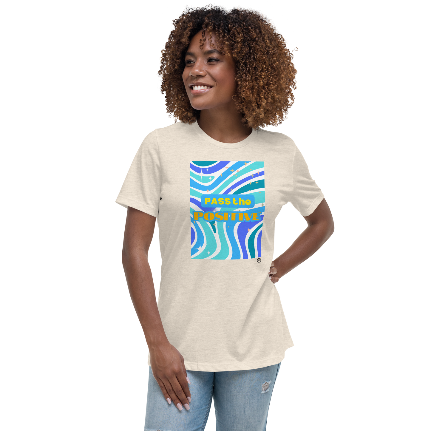 Funky Sea T-Shirt - Women’s Relaxed Fit - Prism Natural