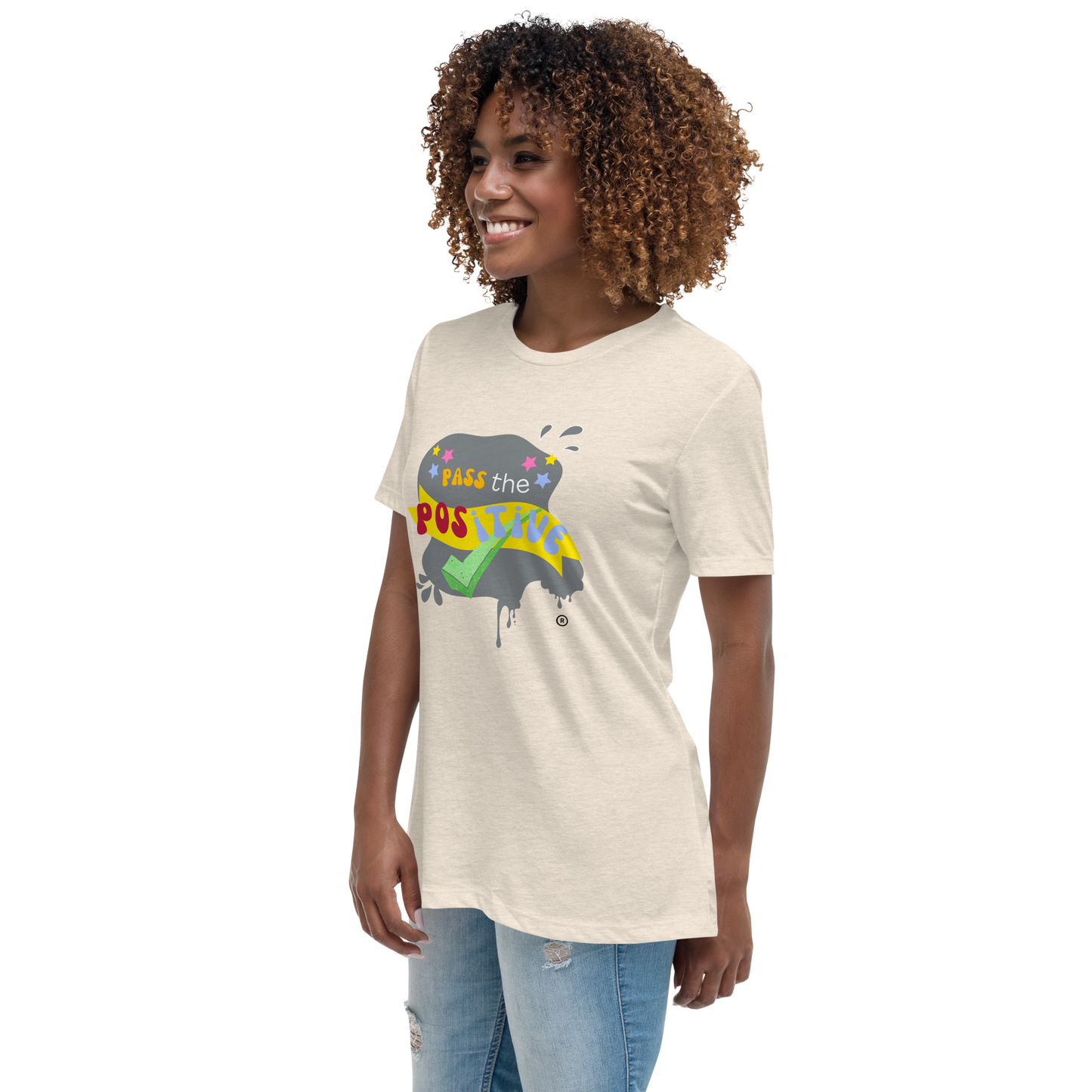 Women's Spooky T-Shirt - Relaxed Fit - Heather Prism