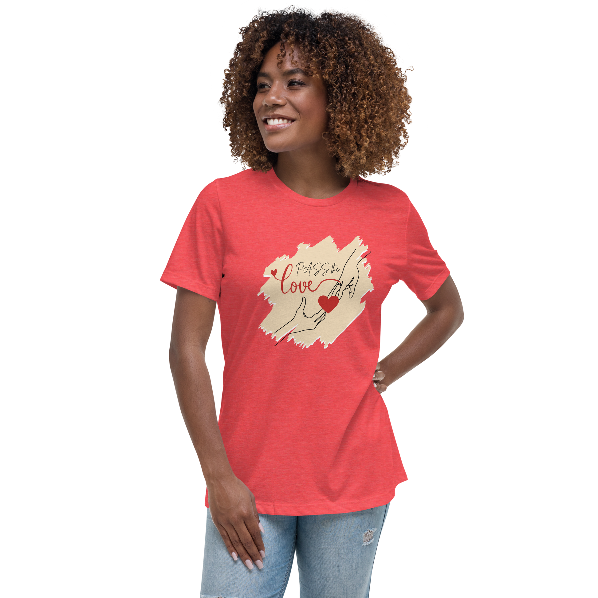 Couple T-Shirt - Women's Relaxed - Heather Red