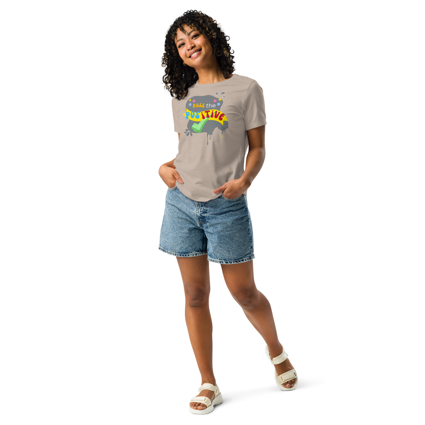 Stone Groove T-Shirt - Women’s Relaxed Fit Tee - Heather Stone