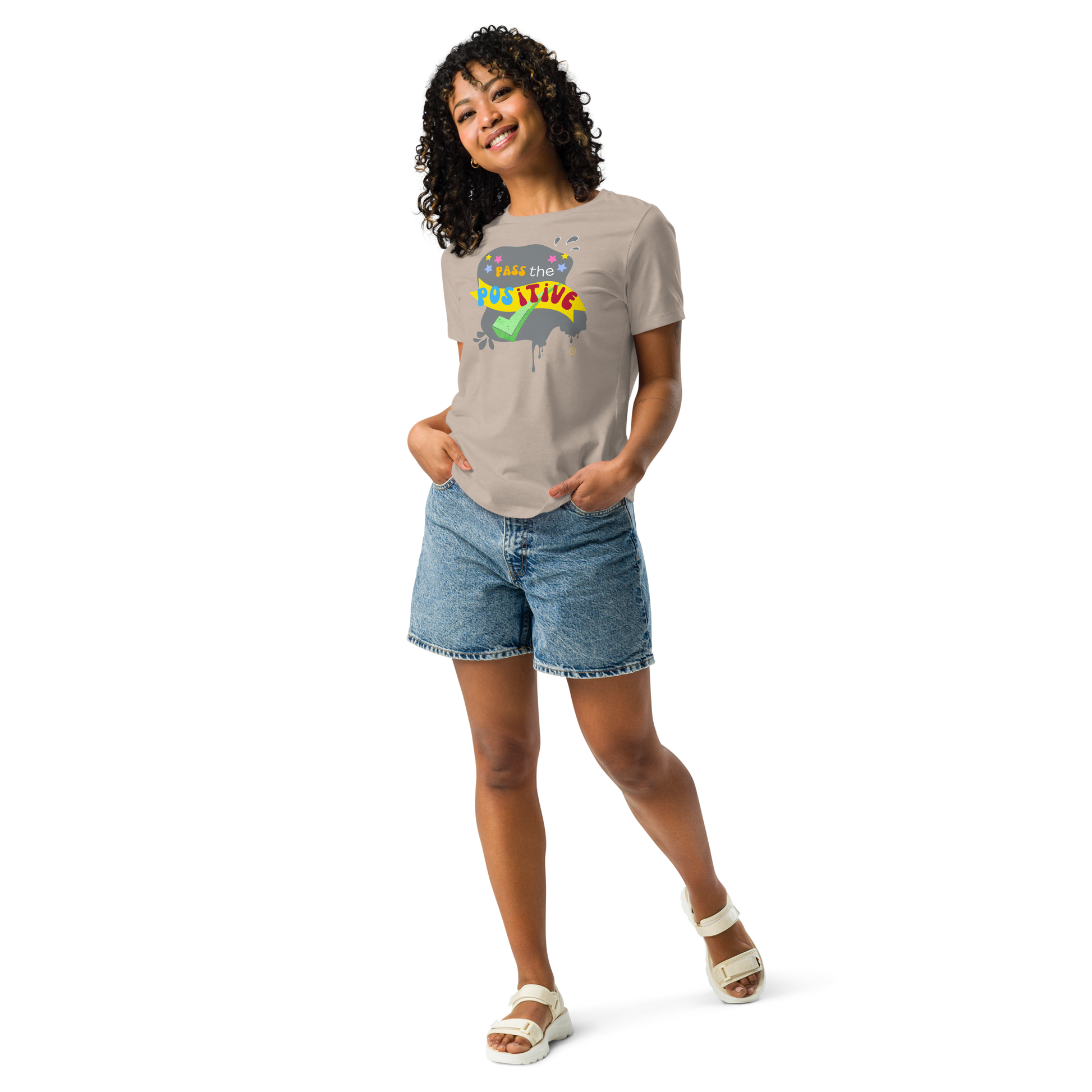 Stone Groove T-Shirt - Women’s Relaxed Fit Tee - Heather Stone