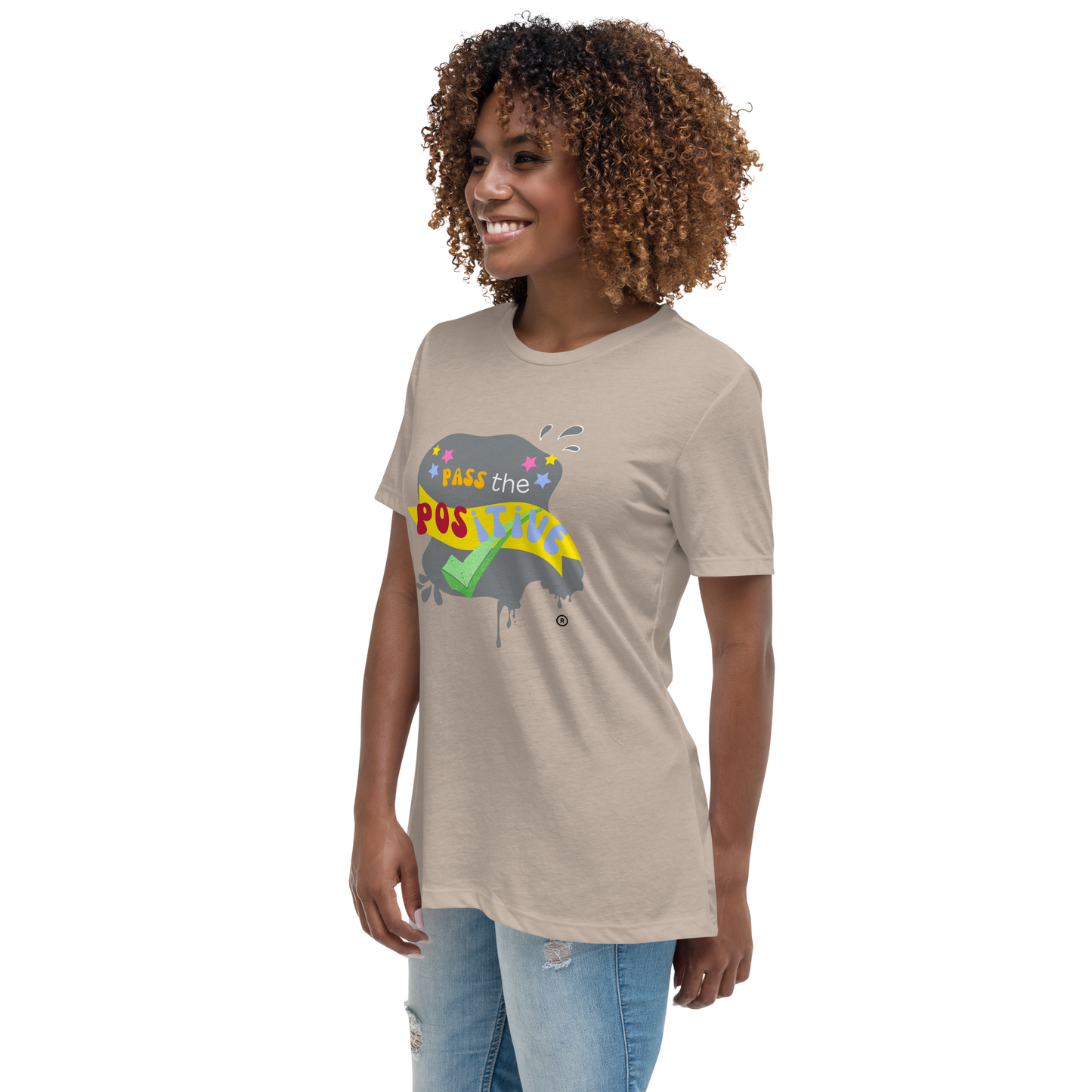 Women's Spooky T-Shirt - Relaxed Fit - Heather Stone