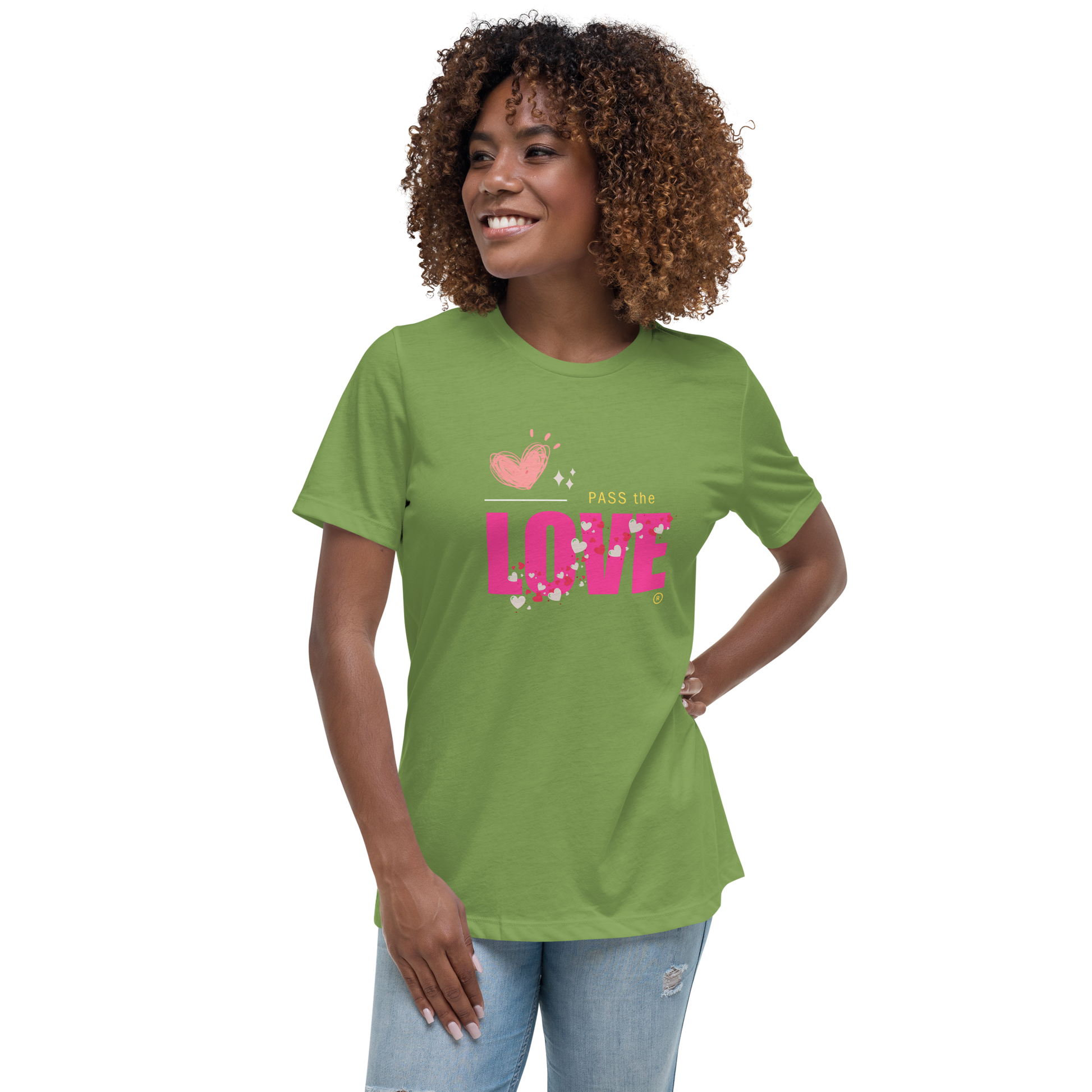Pink Love T-Shirt - Women's Relaxed - Leaf