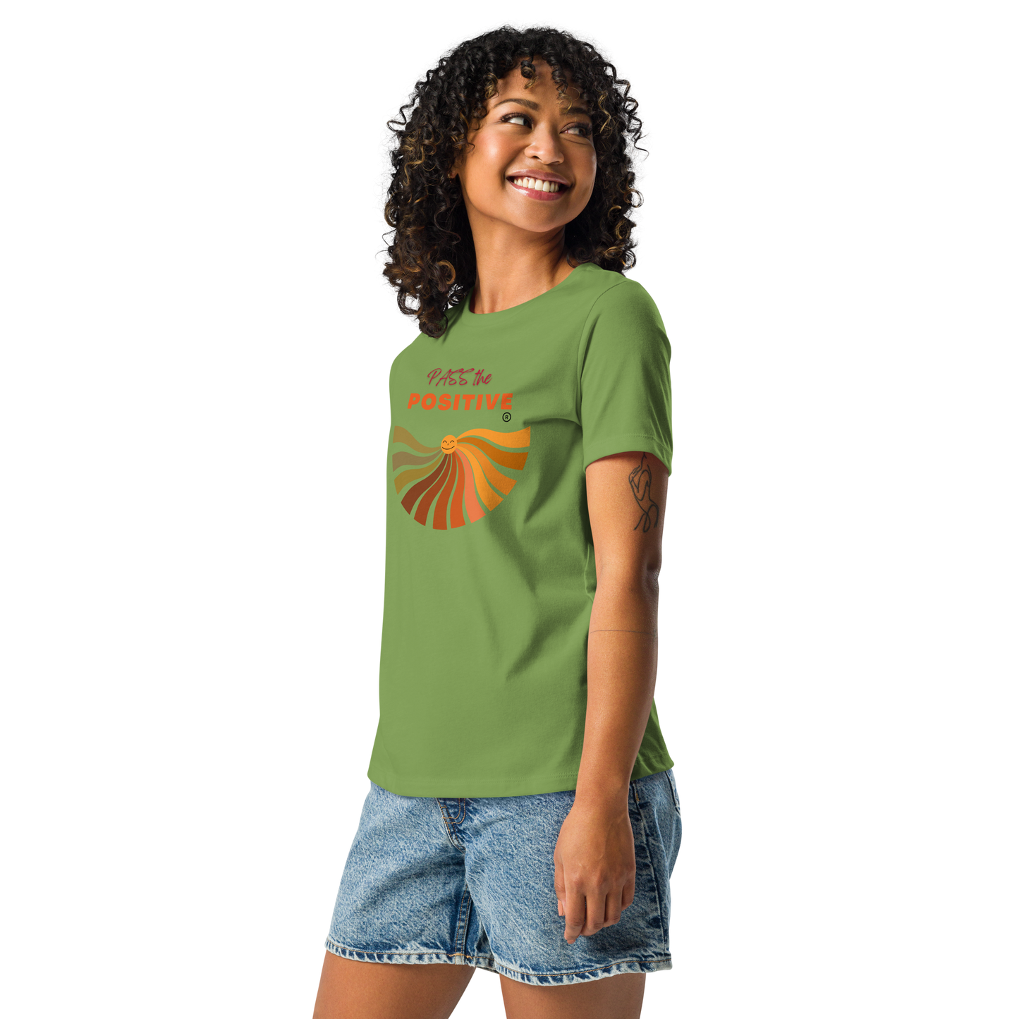 Happy Sun T-Shirt - Women's Relaxed - Leaf