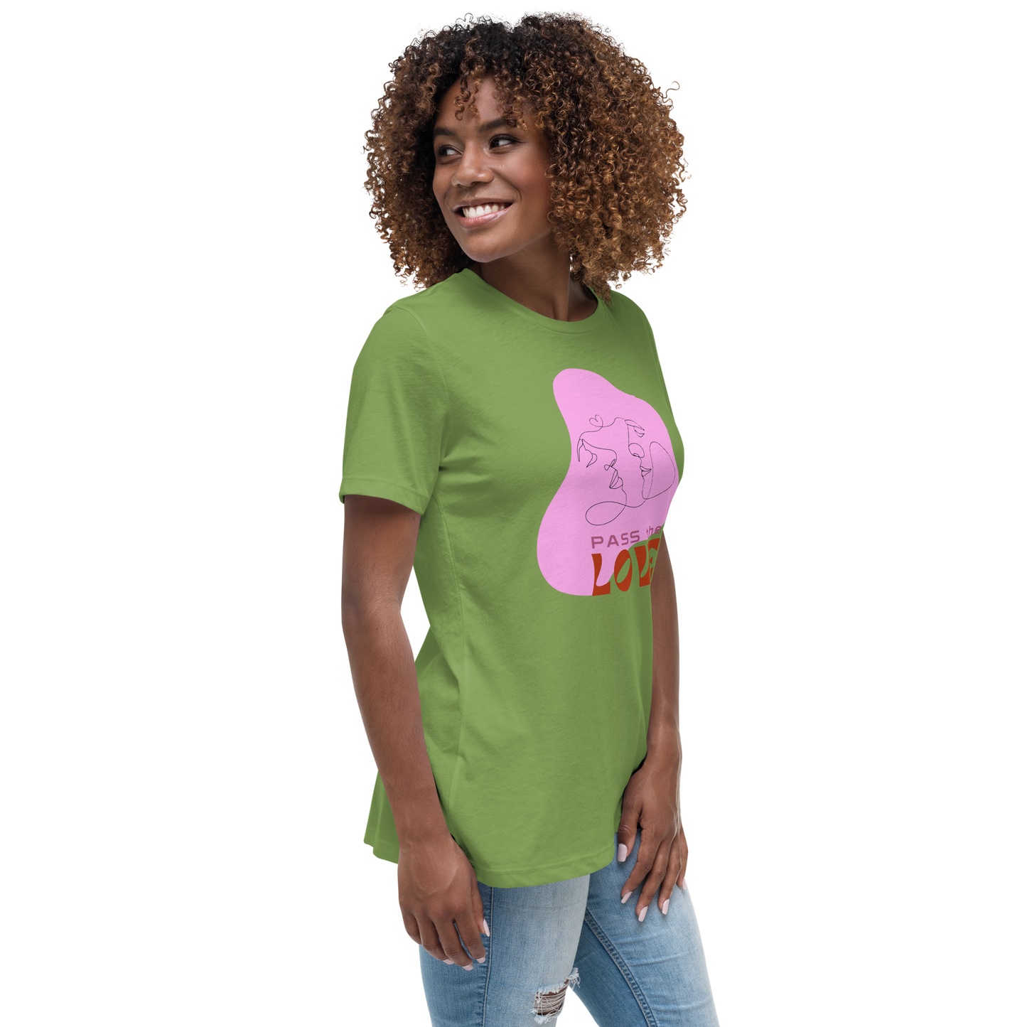 Kiss T-Shirt - Women's Relaxed - Leaf
