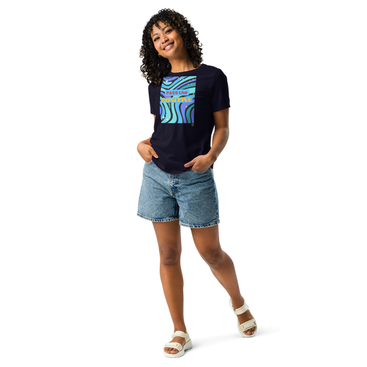 Ocean Bliss T-Shirt - Women’s Relaxed Fit - Navy
