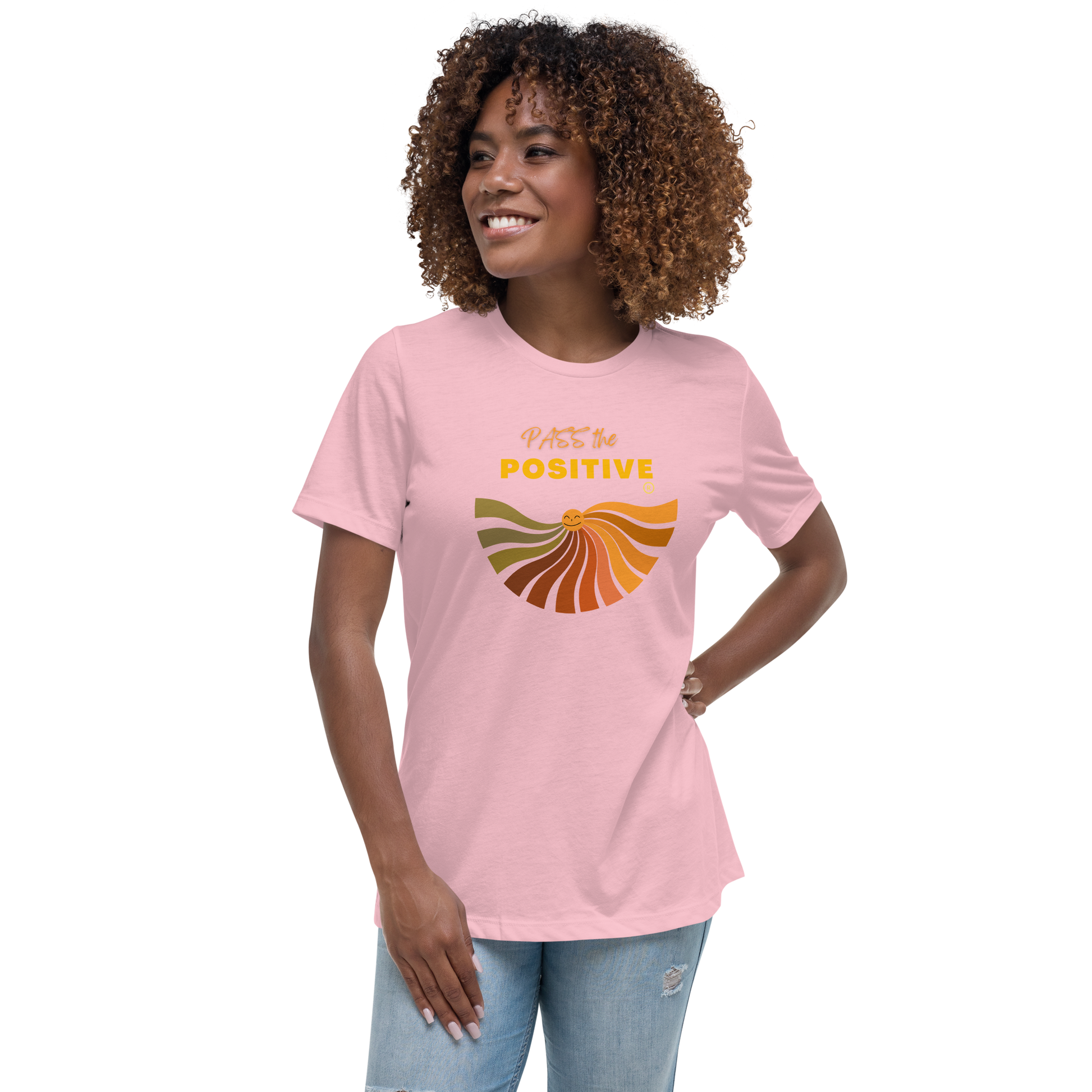 Sun T-Shirt - Women's Relaxed T-Shirt - Pink