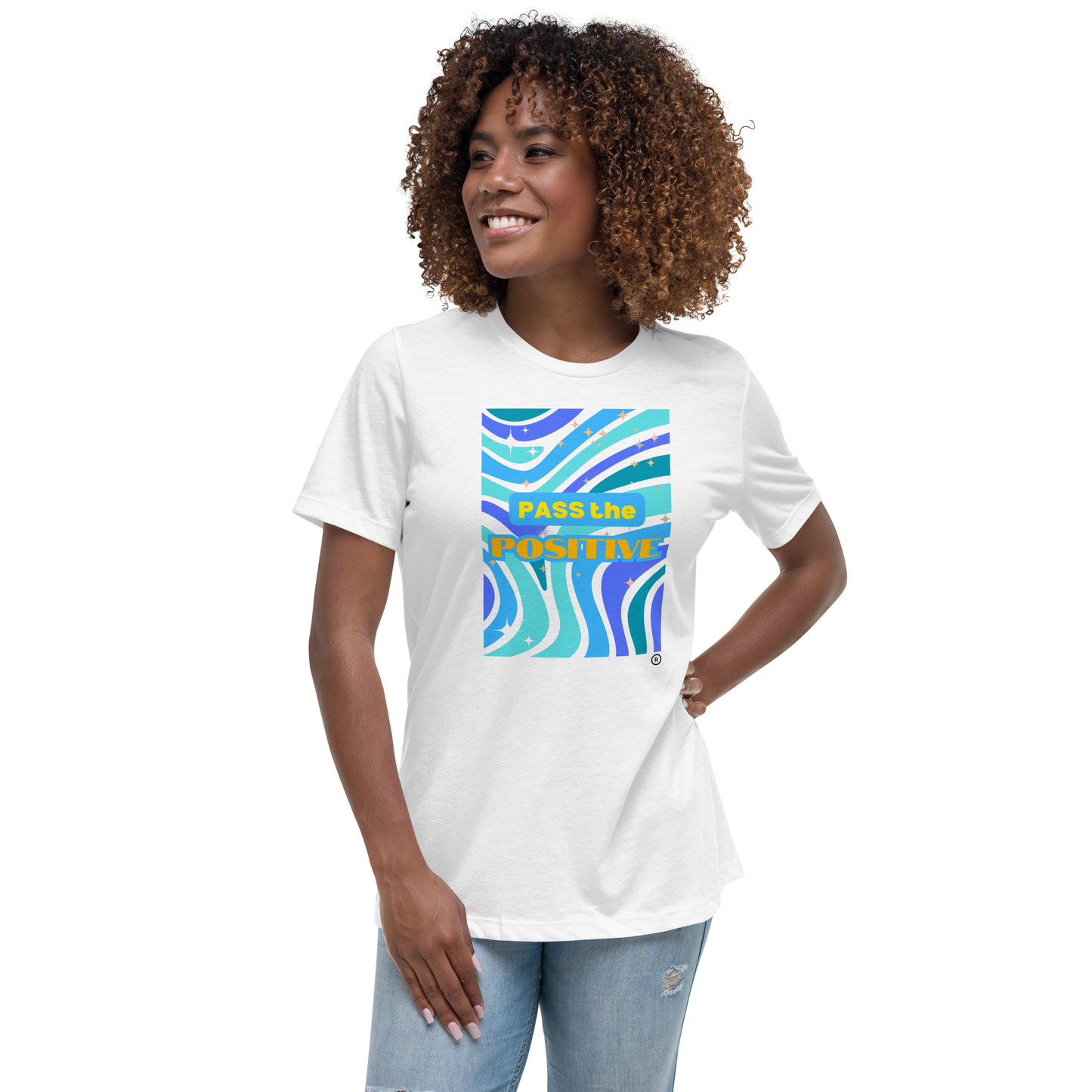 Funky Sea T-Shirt - Women’s Relaxed Fit - White