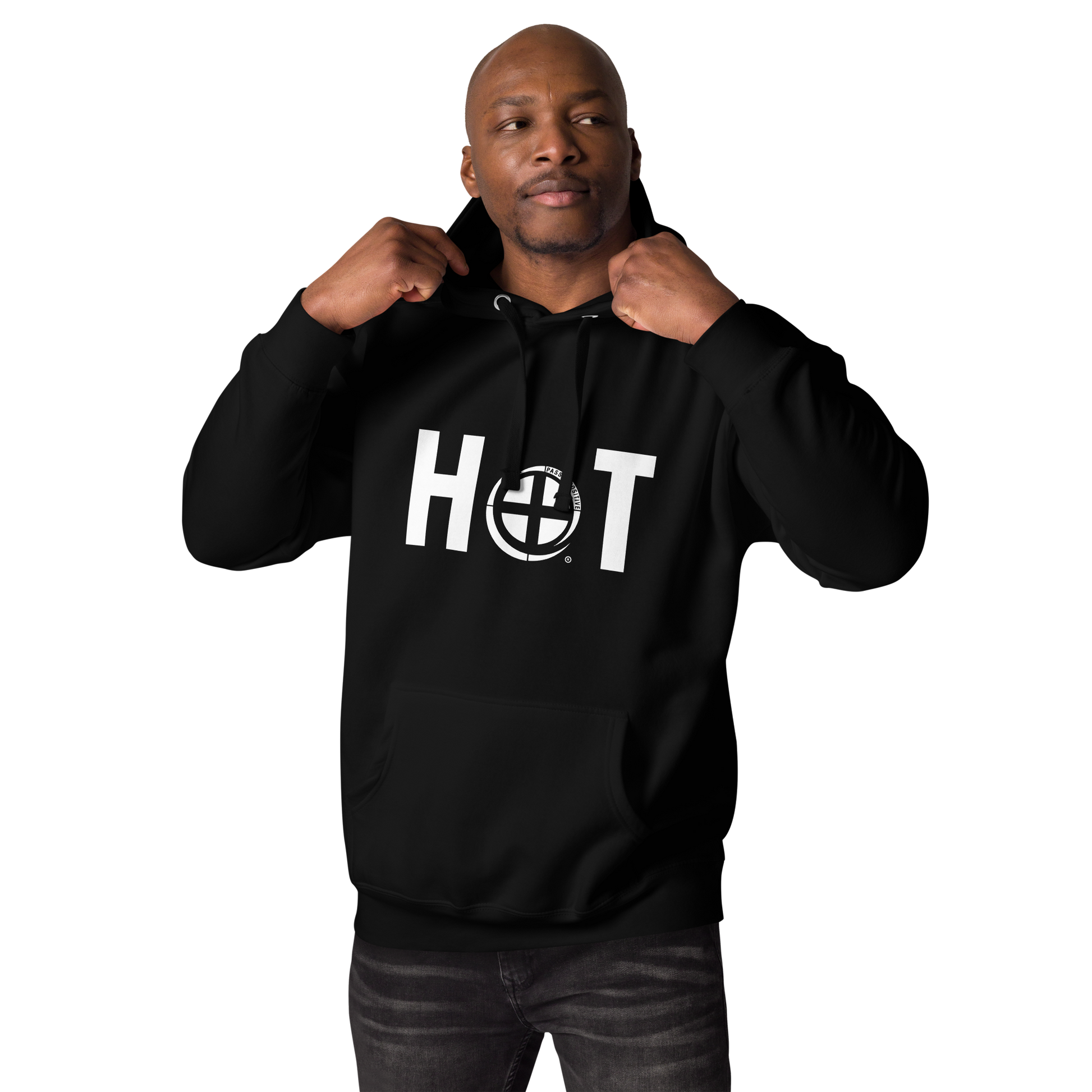 Hot Hoodie - Pass the Positive - Black