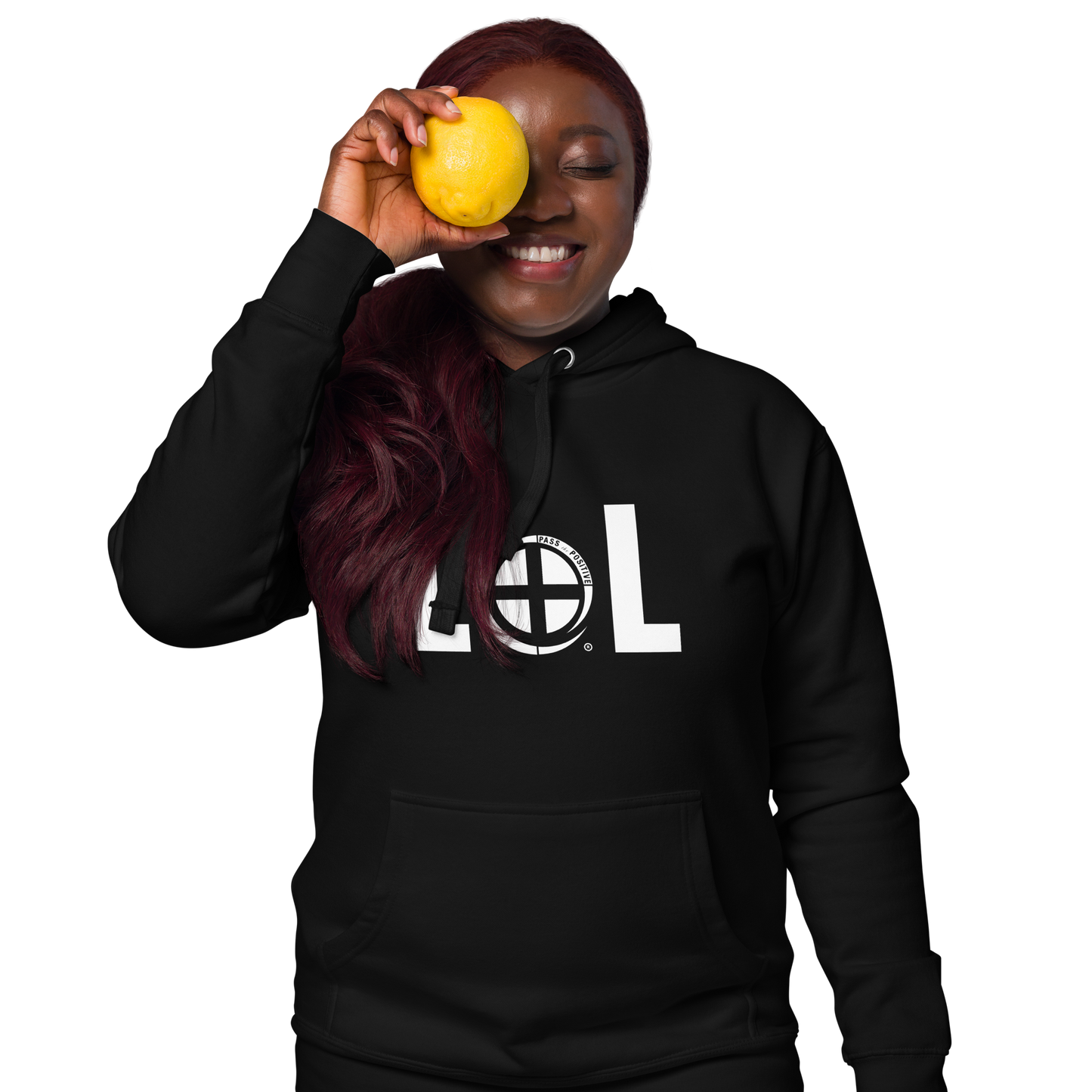 LOL Hoodie - Pass the Positive - Black