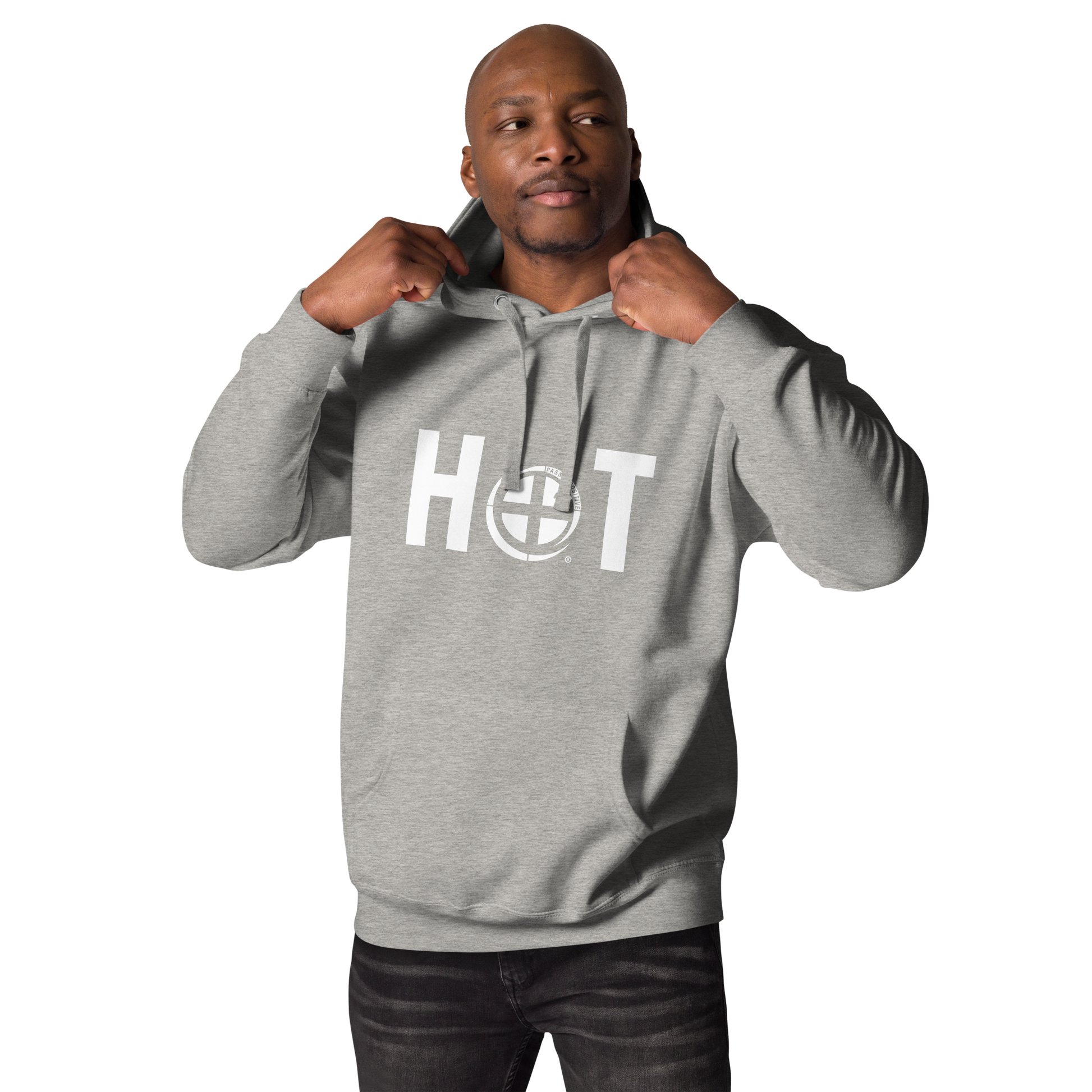 Hot Hoodie - Pass the Positive - Carbon Grey