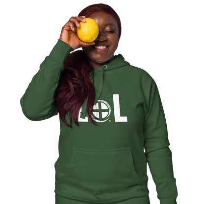 LOL Hoodie - Pass the Positive - Forest Green