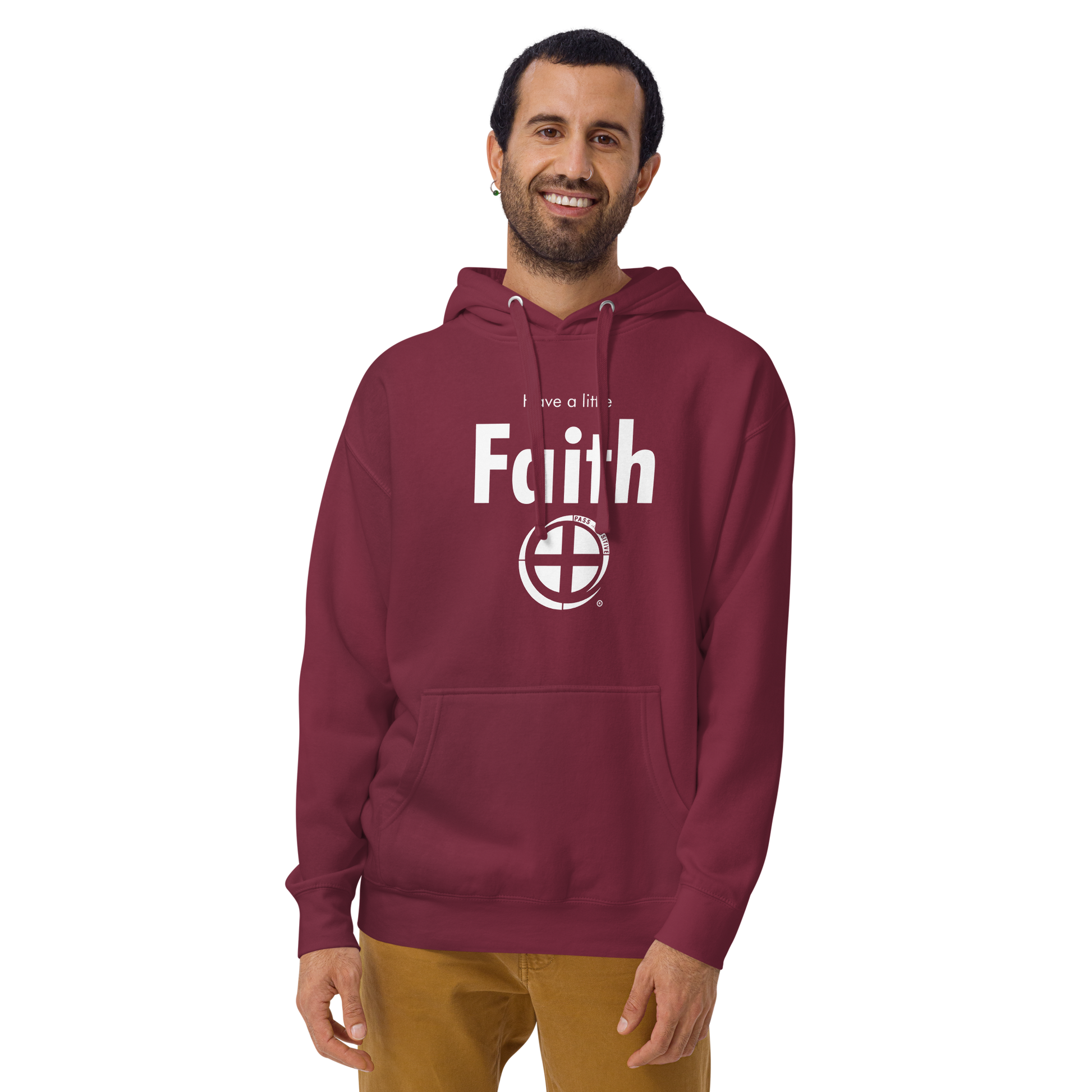 Faith Hoodie - Pass the Positive - Maroon