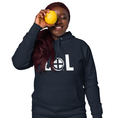 LOL Hoodie - Pass the Positive - Navy Blazer