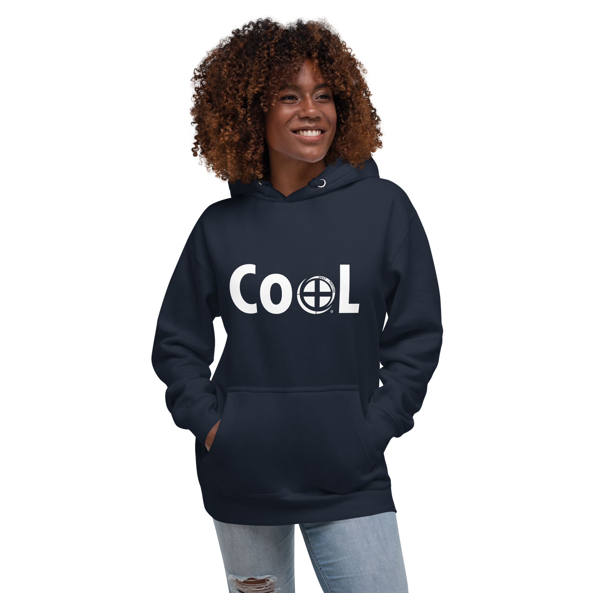Cool Hoodie - Pass the Positive - Navy Blazer