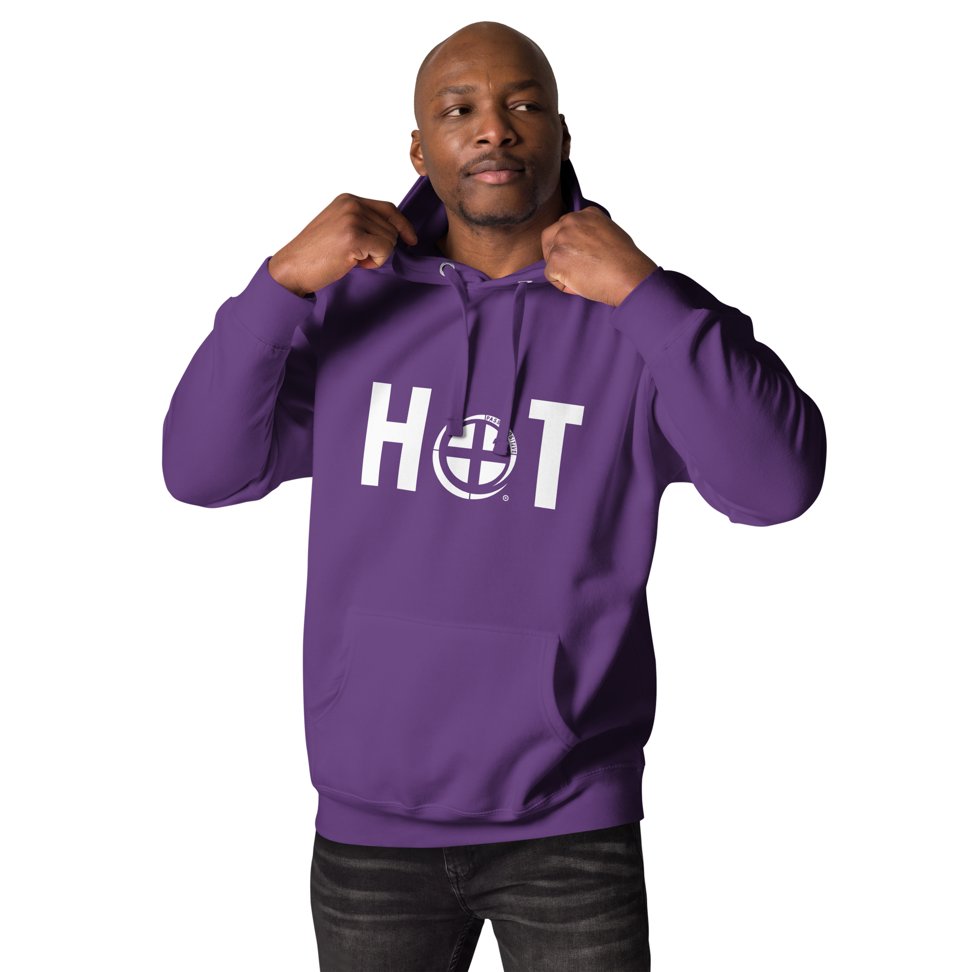 Hot Hoodie - Pass the Positive - Purple