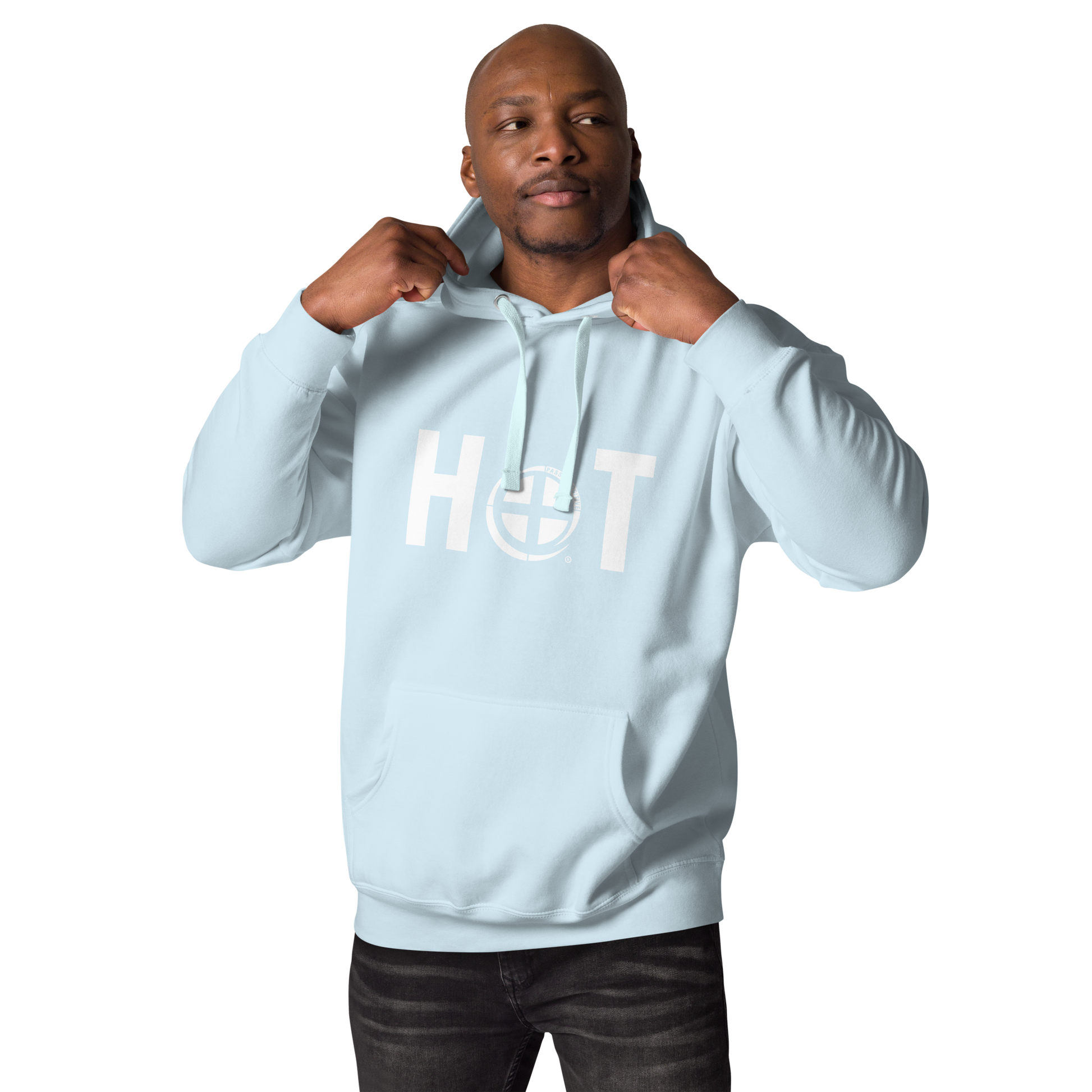 Hot Hoodie - Pass the Positive - Sky Blue