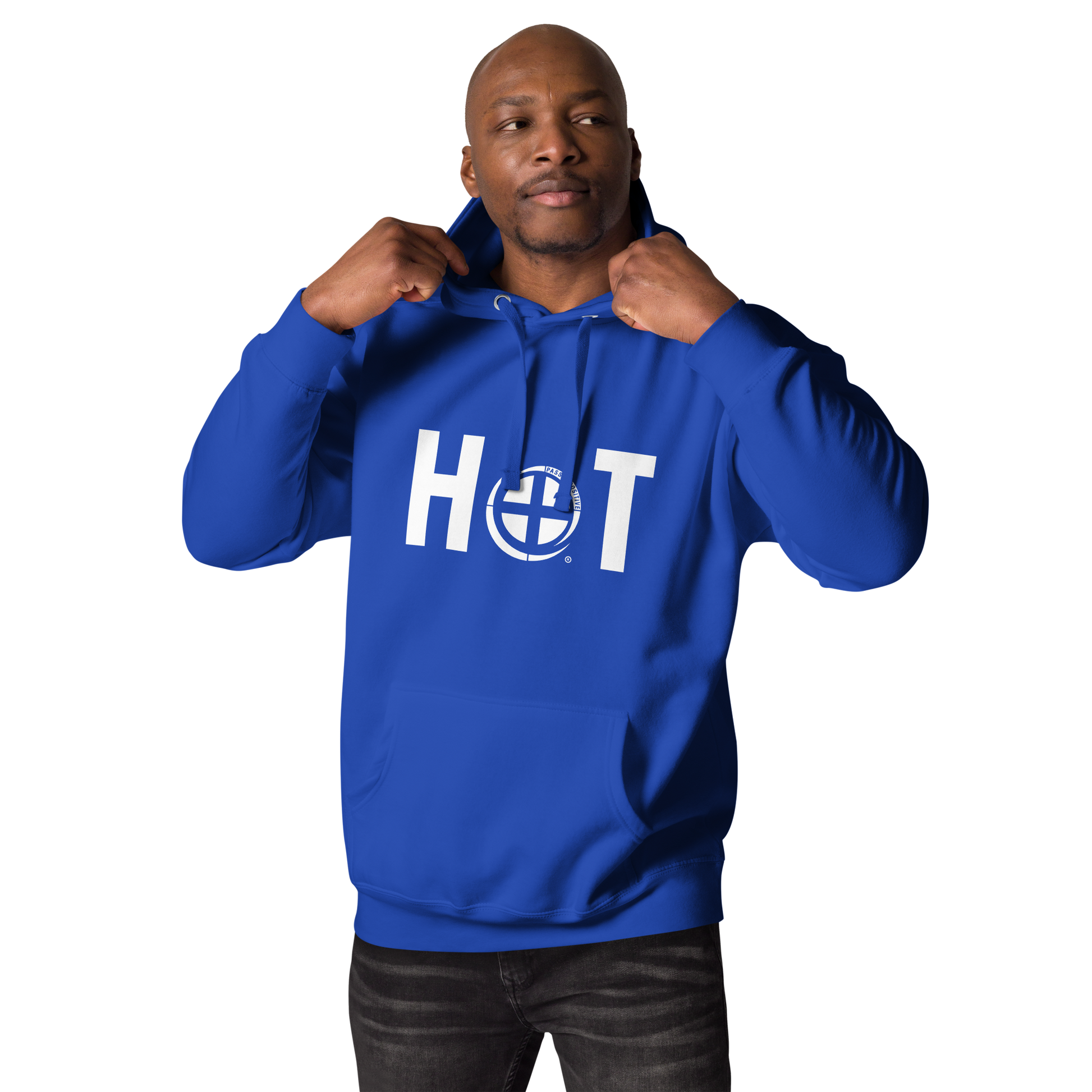 Hot Hoodie - Pass the Positive - Team Blue