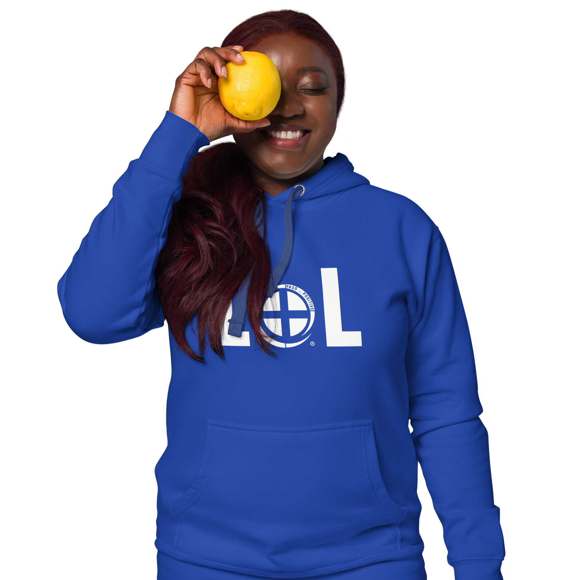 LOL Hoodie - Pass the Positive - Team Royal