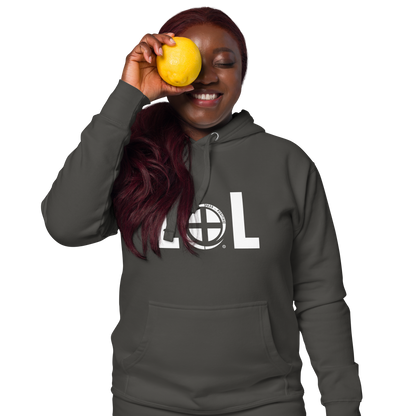 LOL Hoodie - Pass the Positive - Vintage Black