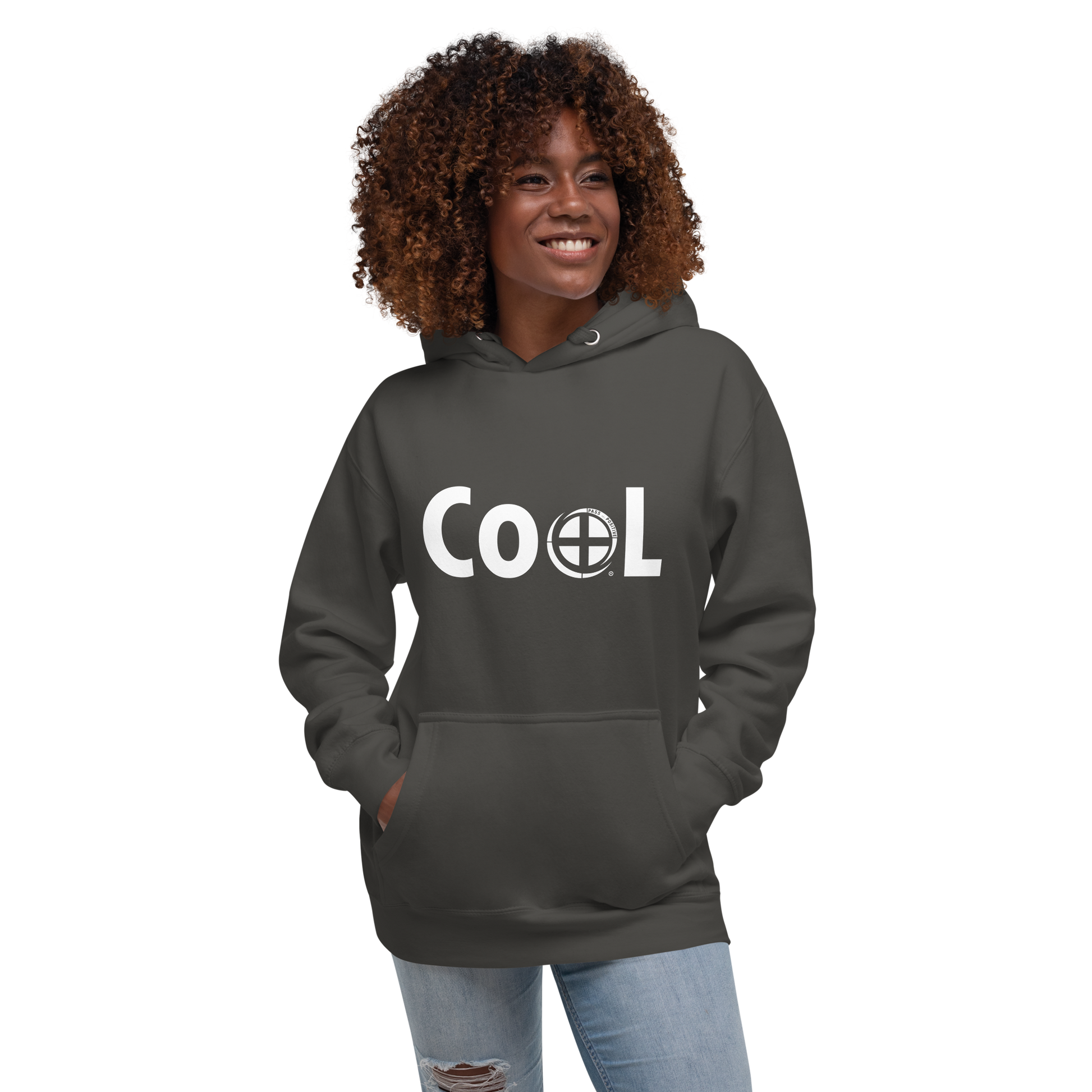 Cool Hoodie - Pass the Positive - Team Blue - Vintage Black