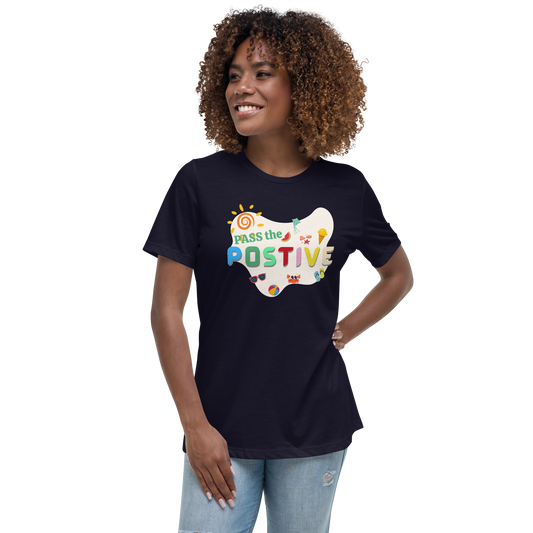 Breeze Beach T-Shirt – Women's Relaxed Fit - Navy